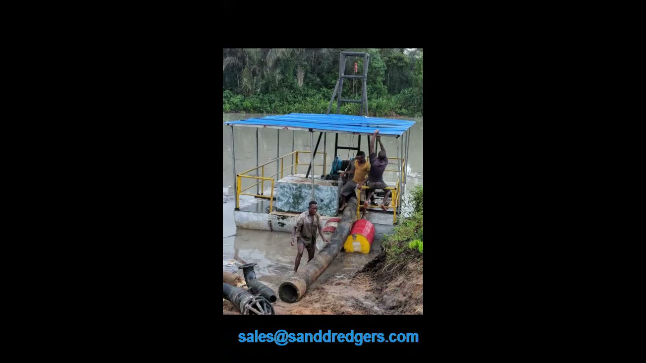 10 inch sand dredger worked in Cameroon for river sand dredging