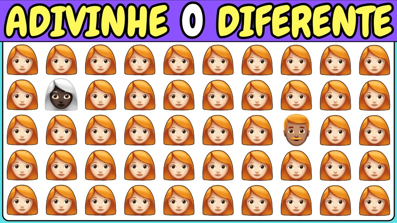 🕵️‍♀️🏆ACHE O EMOJI DIFERENTE Edição 60 Desafios Dos Animais 🔥NIVEL FACIL MEDIO E IMPOSSIVEL