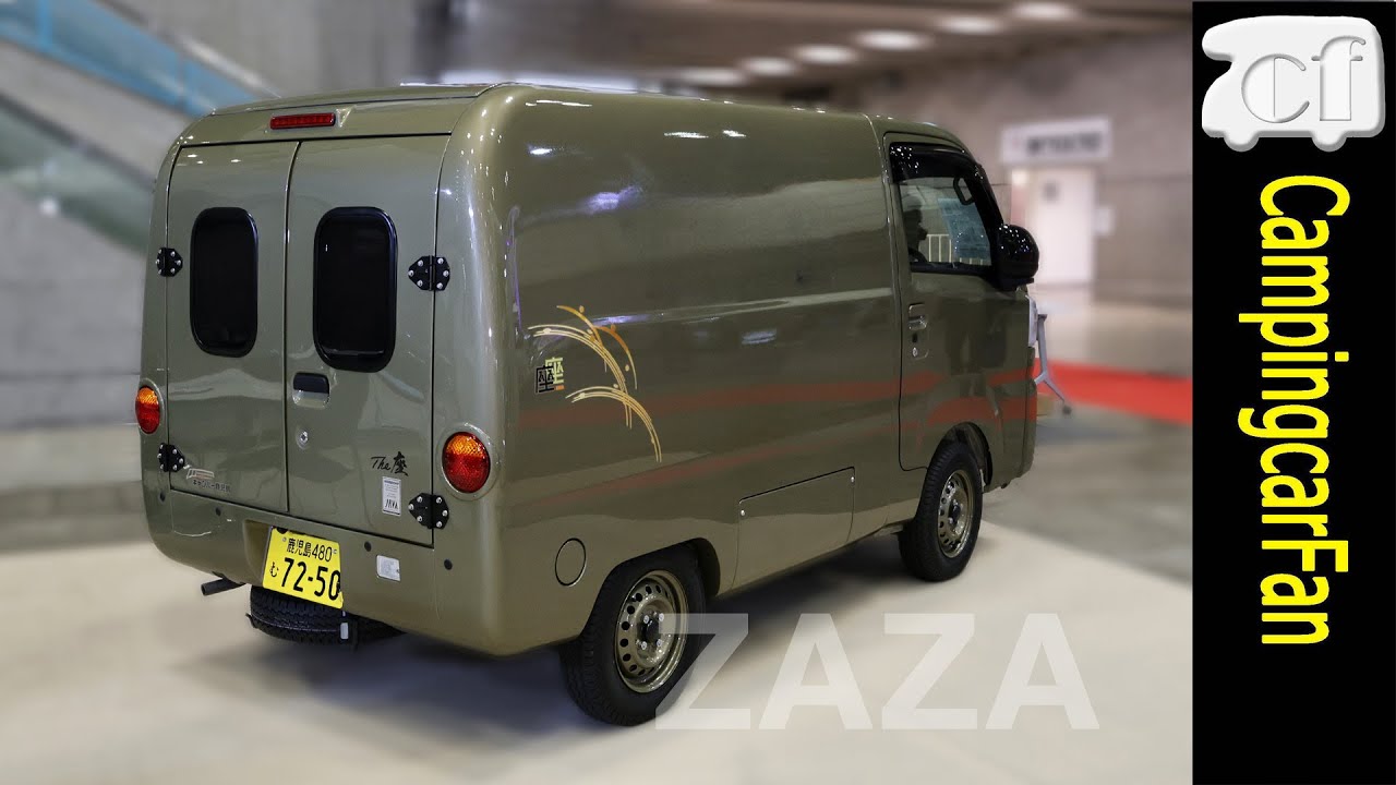 【座座（ZAZA）：キャンパー鹿児島】クーラーとリチウムイオンバッテリーが搭載できる軽キャブコン