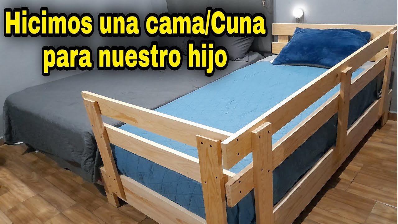 Como hacer una cama cuna con protección de madera fácil | Tendencia 2022