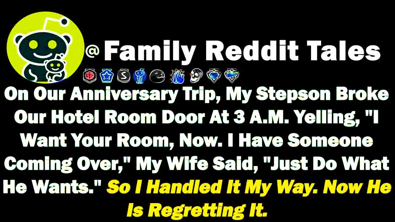 On Our Anniversary Trip, My Stepson Broke Our Hotel Room Door At 3 A.M. Yelling, "I Want Your Room..
