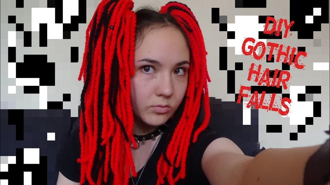Twisted Yarn Cyberfalls DIY Tutorial | Goth on a budget | Heidi Hazardous