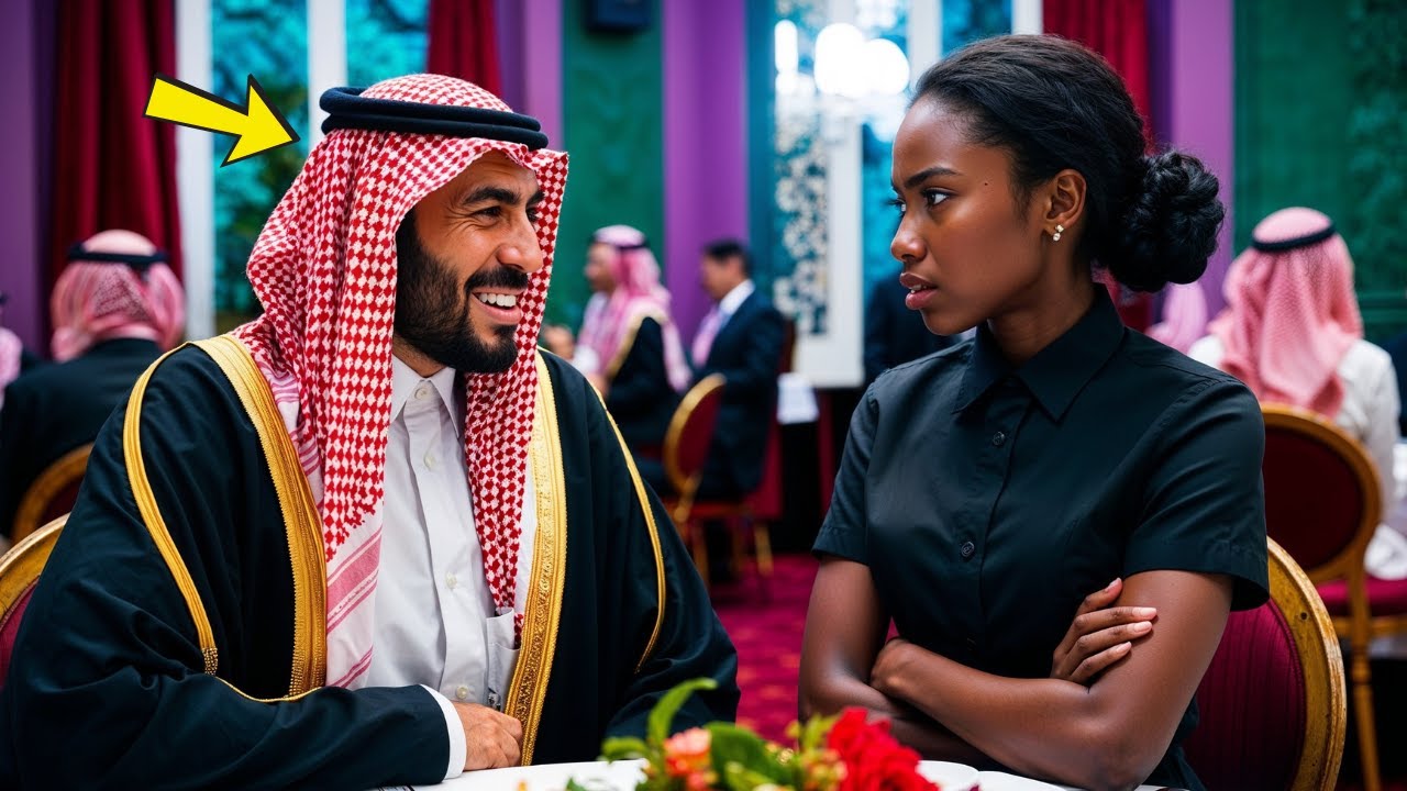 SHEIK HUMILHOU A GARÇONETE FALANDO EM ÁRABE — MAS ELA RESPONDEU COM FLUÊNCIA E O DEIXOU EM CHOQUE.