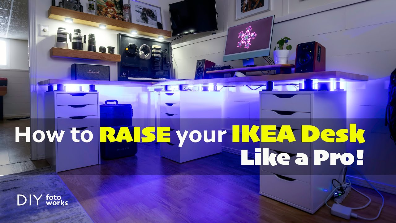 How to Raise your IKEA Desk Like A Pro!