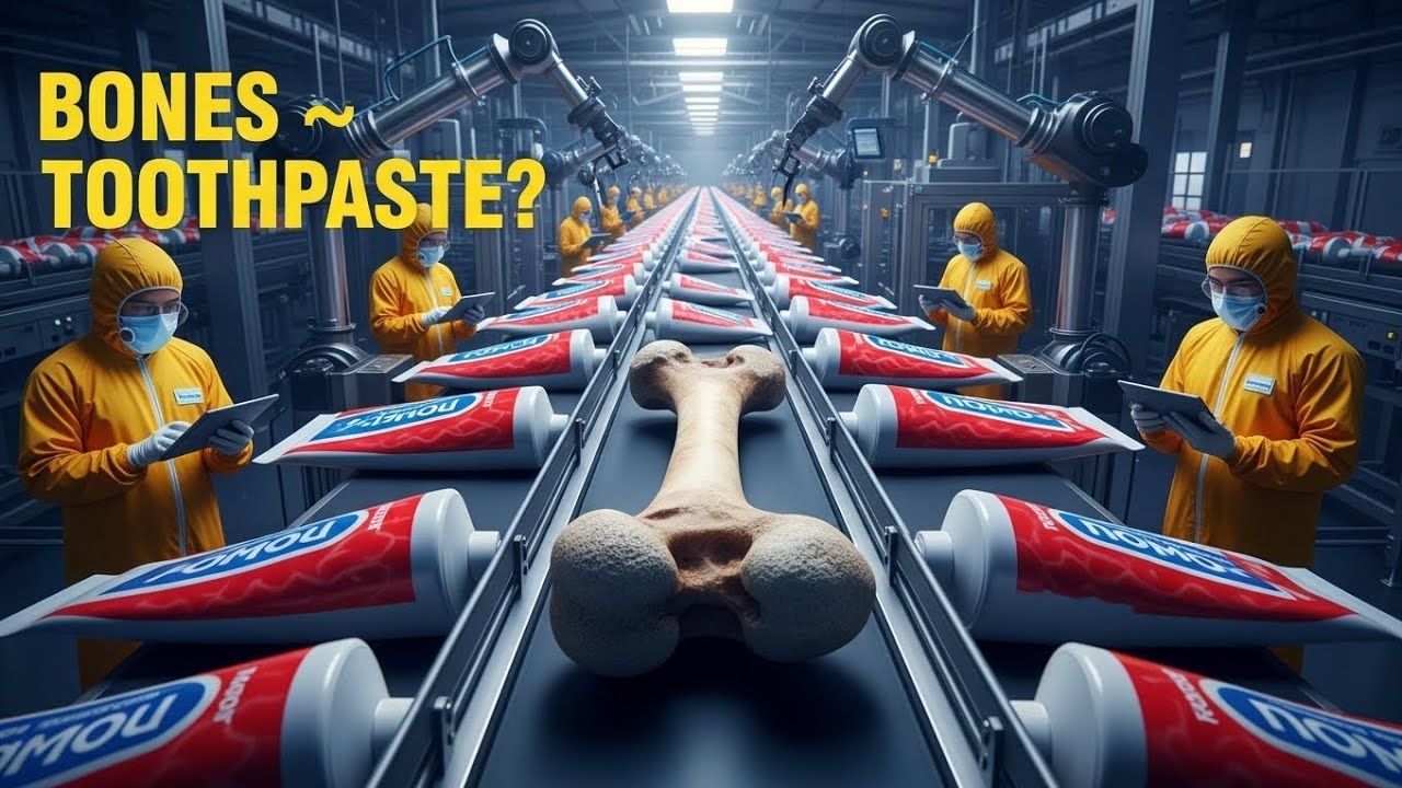 Inside the Largest Toothpaste Factory — From Animal Bones to Toothpaste (Full Process)