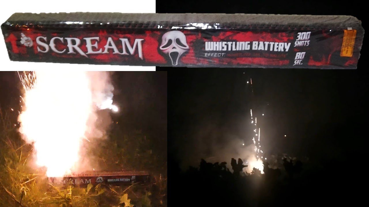 SCREAM WHISTLING BATTERY 300 SHOTS - C30008R - Klasek