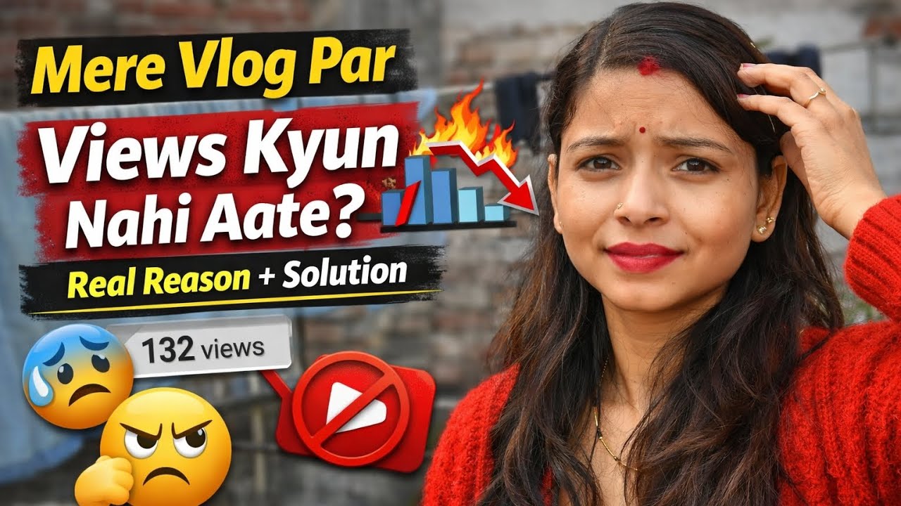 Mere Vlog Par Views Kyun Nahi Aate? 😔 Real Reason + Solution | YouTube Growth Tips