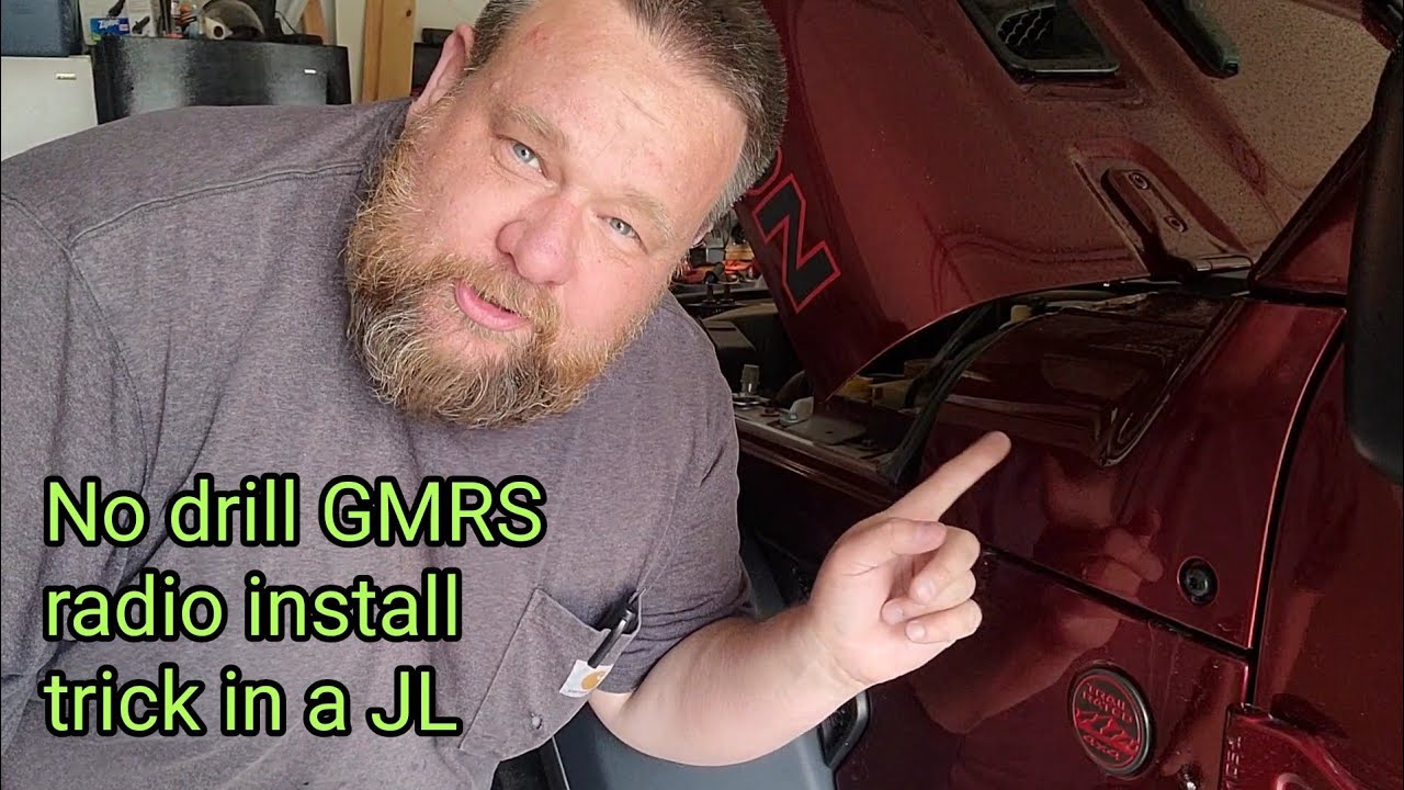 Can you install a GMRS radio in a Jeep JL without drilling? Yes you can.