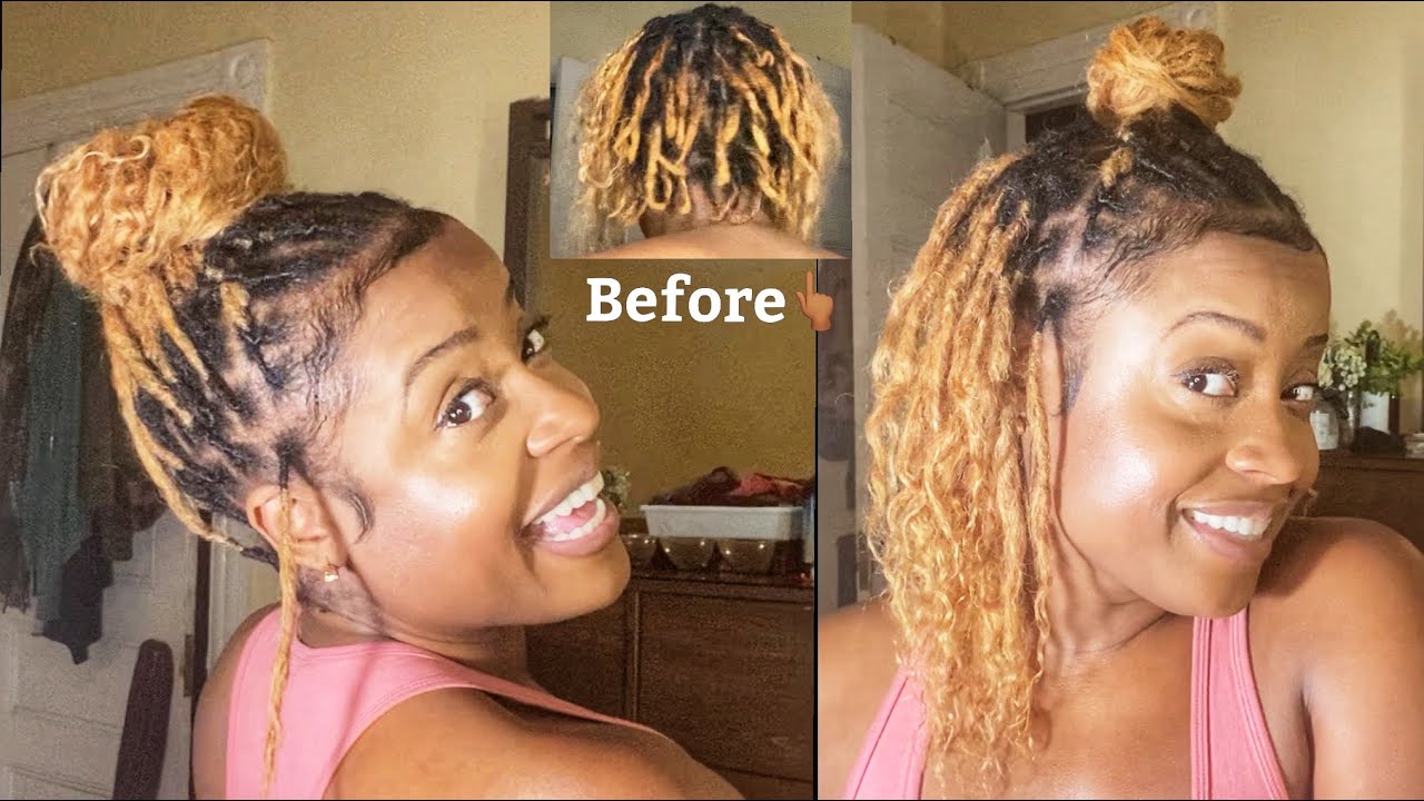 How to Get Locs with Curly Ends - How to Crochet Loc Extensions with Curly Ends Tutorial