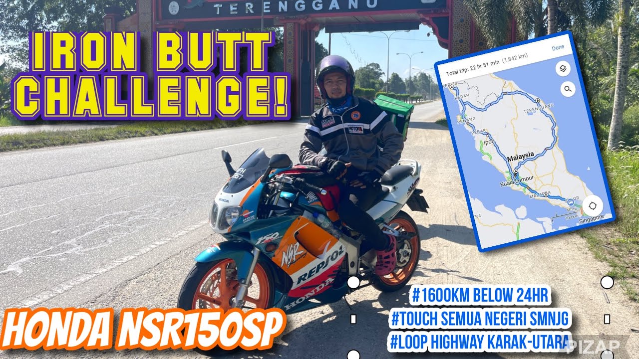Iron Butt Malaysia | with Honda NSR 150 SP | 1600KM Below 24Hrs