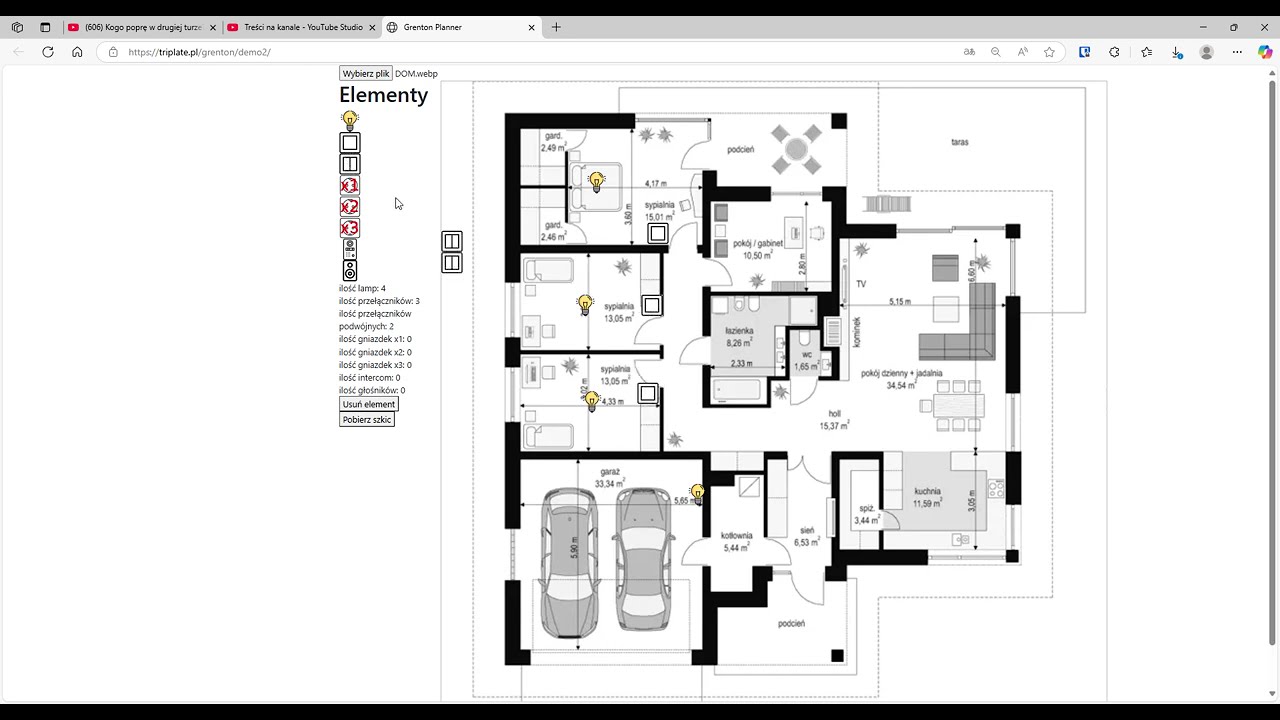 Grenton Planner instalacji smart home  wczesna beta
