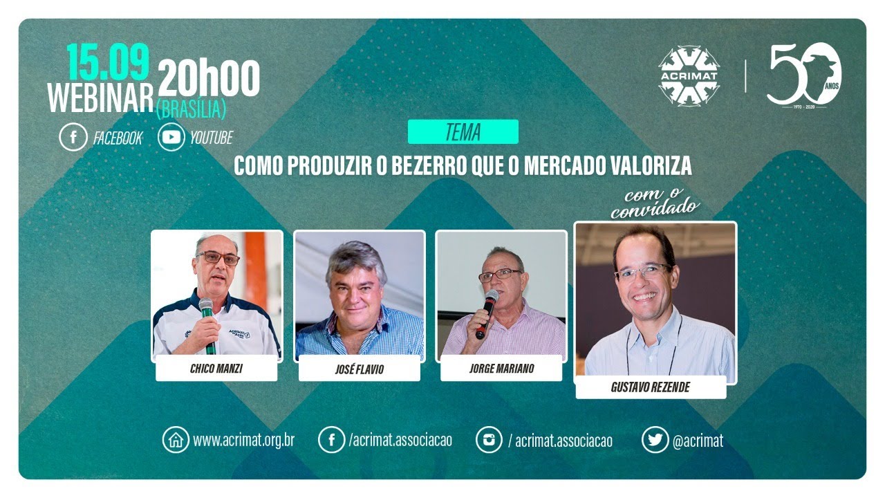 WEBINAR ACRIMAT - Como produzir o bezerro que o mercado valoriza
