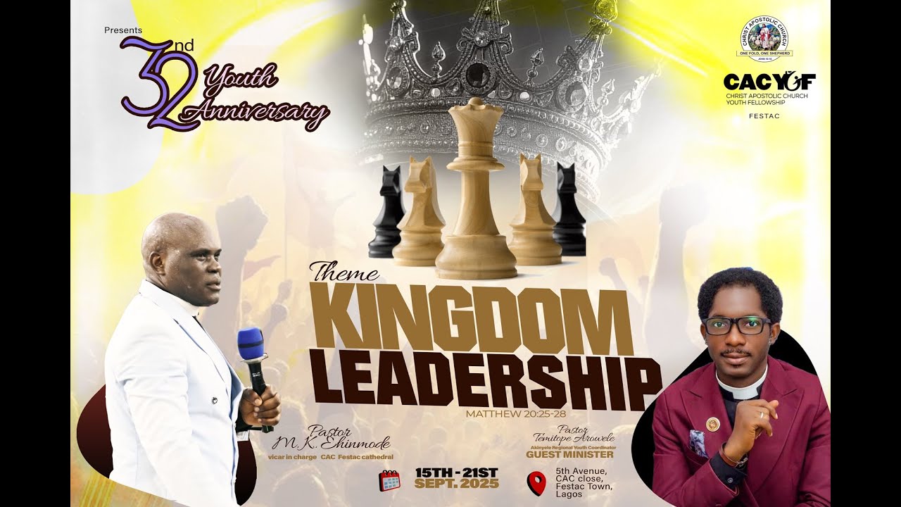 Kingdom leadership Part 3 - Pastor Temitope Ebenezer Arowele