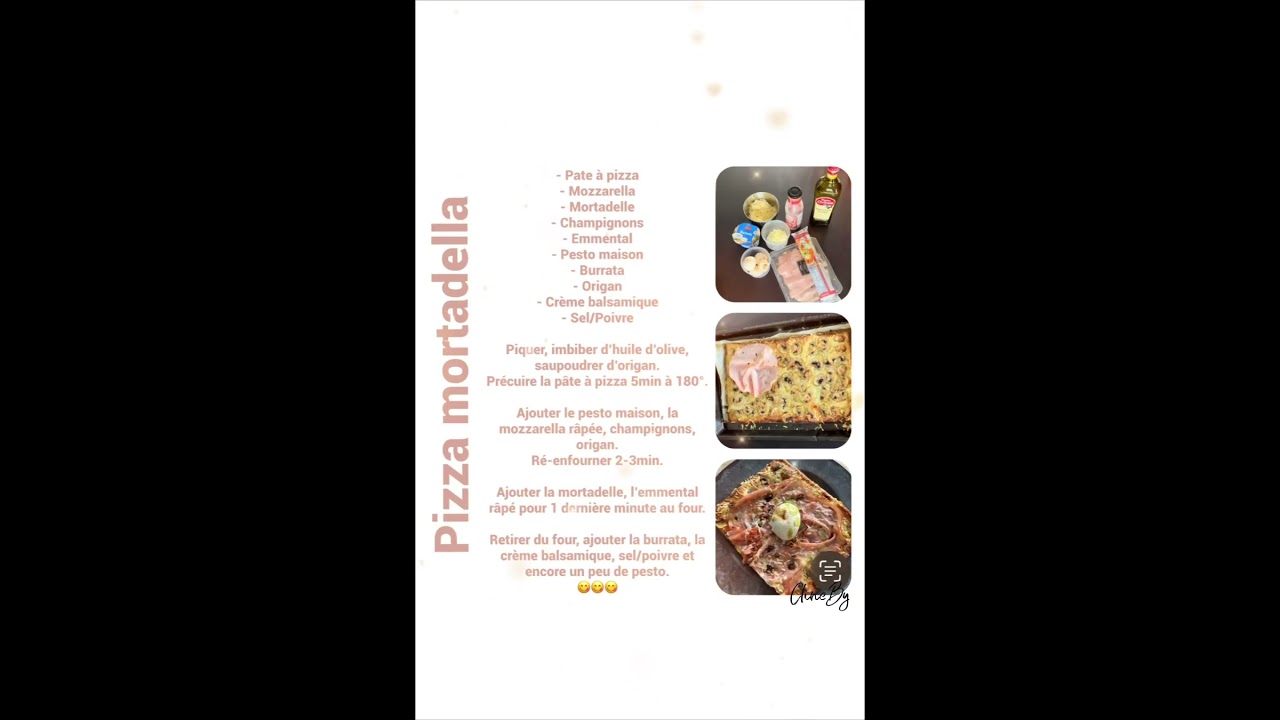 Pizza mortadelle maison