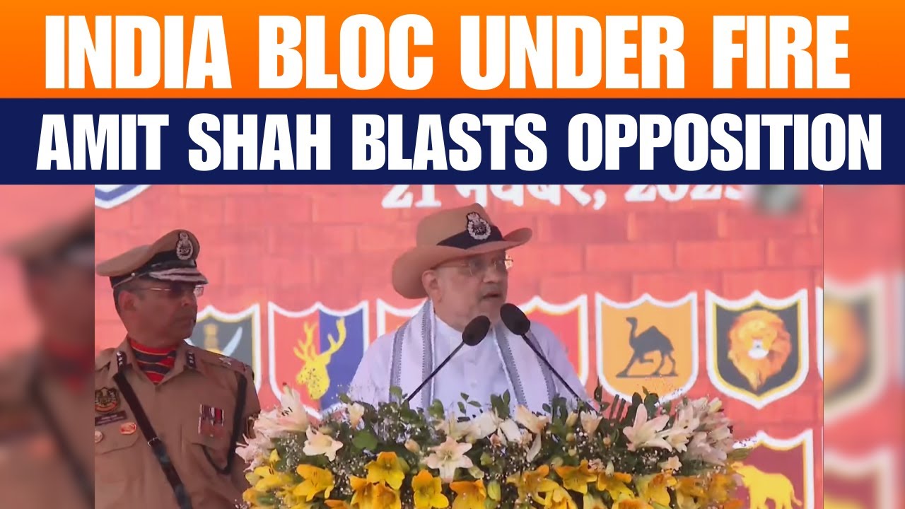 Home Minster Amit Shah accuses INDIA Bloc of Covering Infiltrators Over SIR Controversy | News9