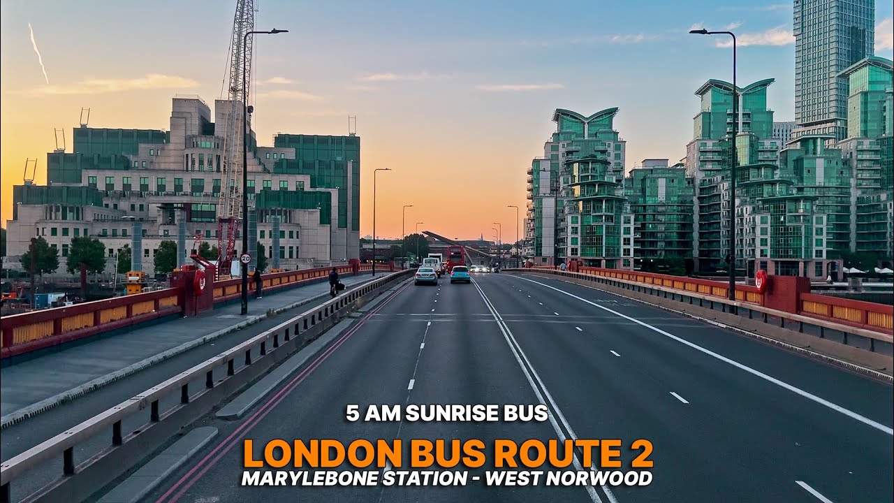Explore the real London by Bus: London Route 2 from Marylebone Station to Norwood Bus Garage 🚌