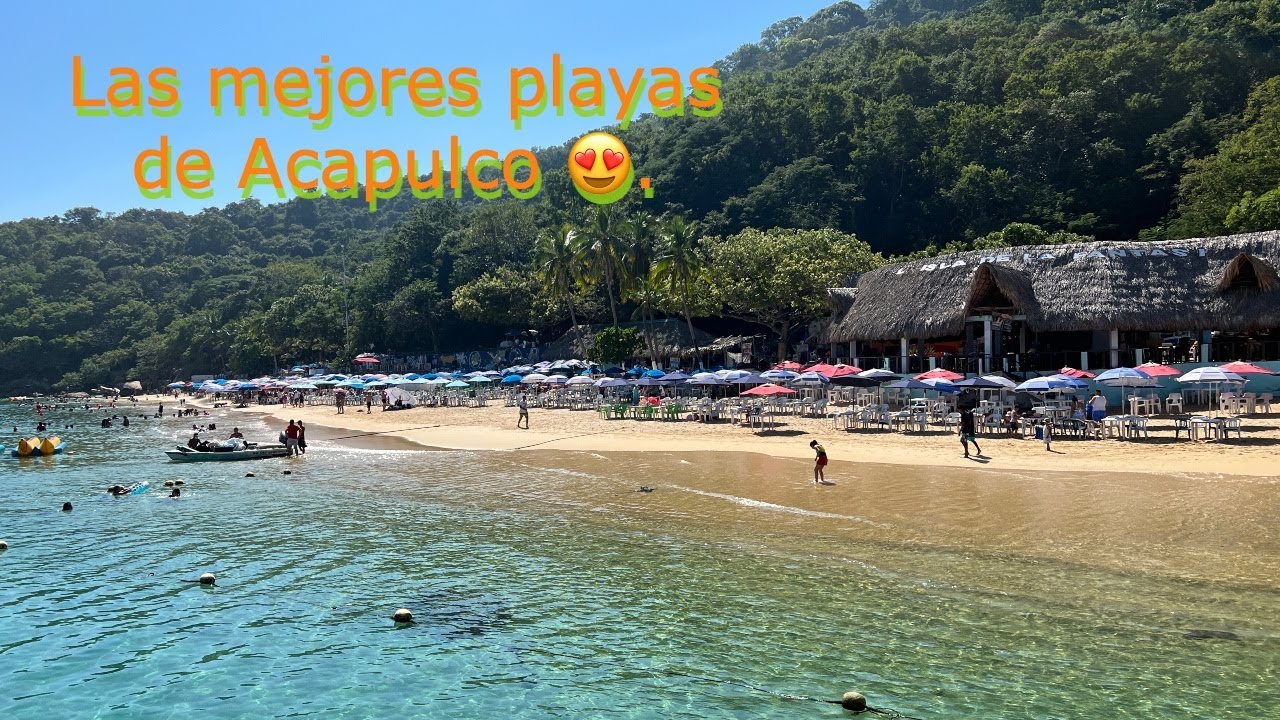 Las mejores playas de Acapulco que puedes visitar en 2021-2022. Playa 🏖 palmitas es otro nivel 😍.