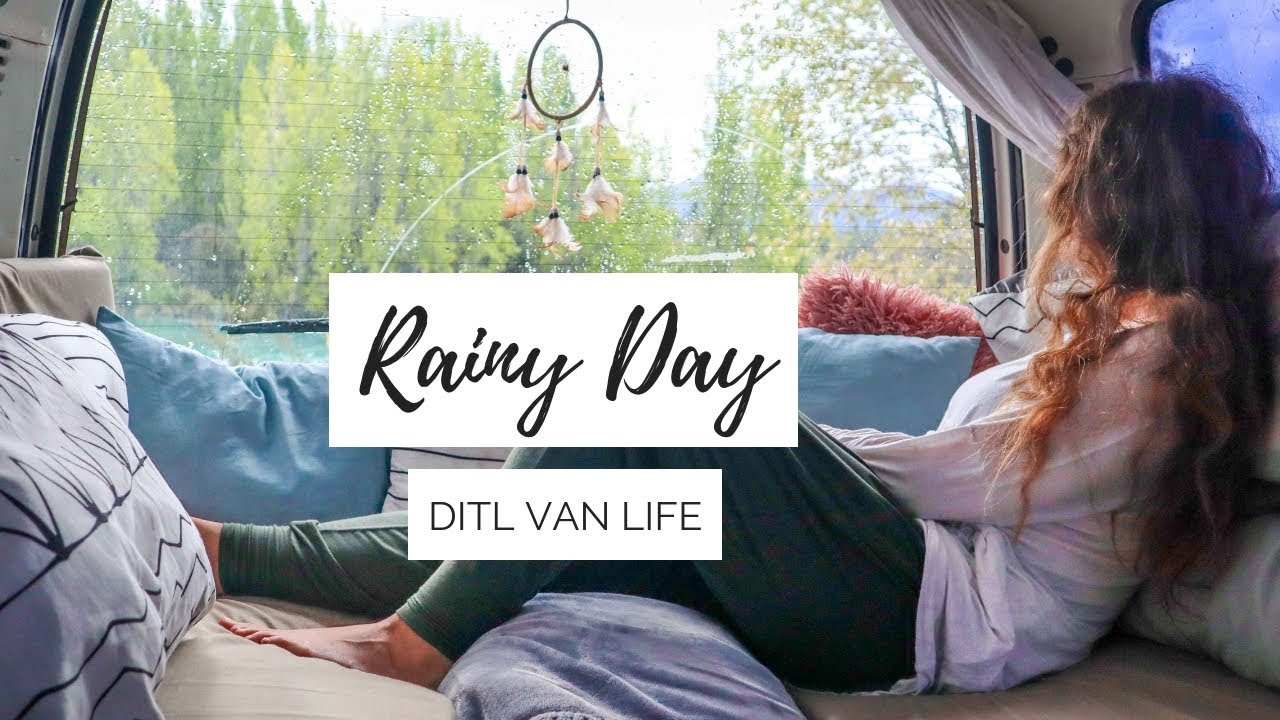 Rainy Day In The Van DITL | How Do I Earn Money On The Road? 💸🚌
