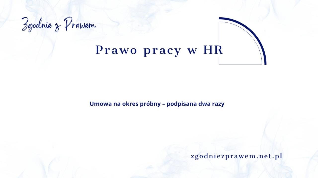 HR - Umowa na okres próbny