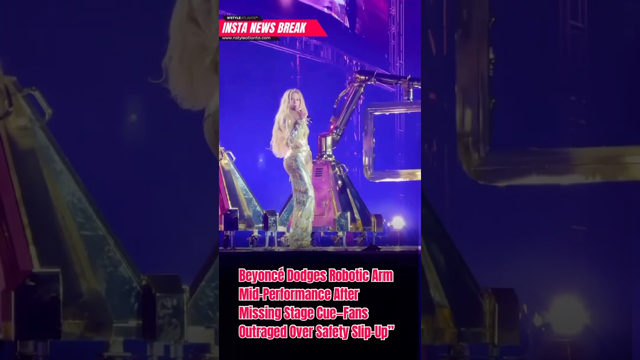 Beyonc&eacute; Dodges Robotic Arm Mid-Performance After Missing Stage Cue