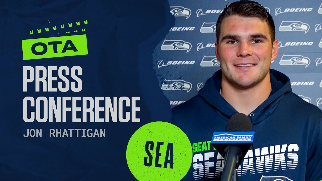 Jon Rhattigan 2021 Seahawks OTAs Press Conference