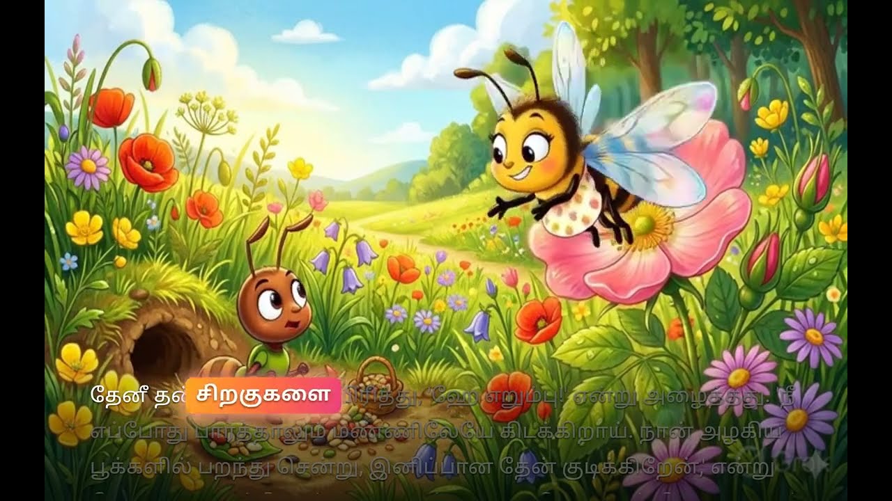 அறிவாளி எறும்பும் தேனியும்  #storytime #bedtimestory #creativestory #trending #dailystory #story