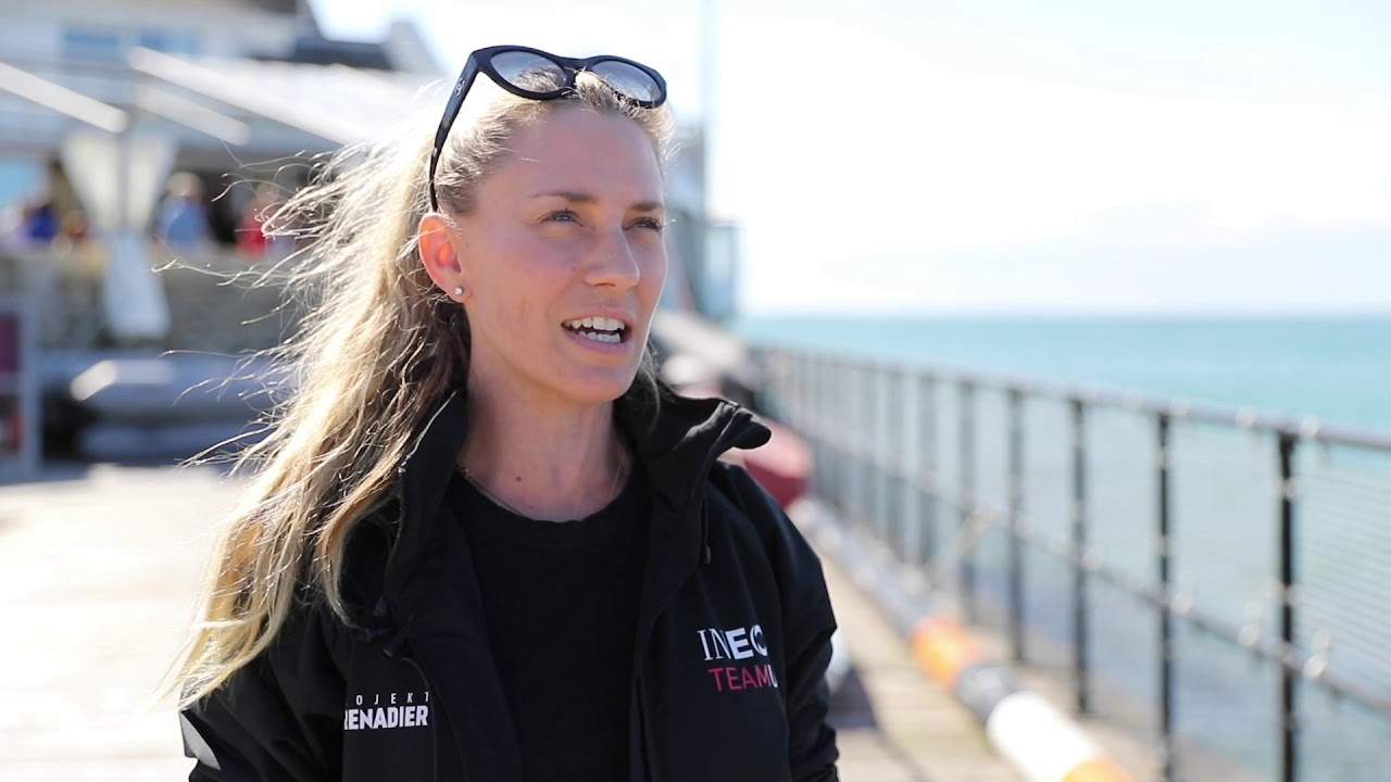 Sir Ben and Lady Ainslie visit INEOS Rebels Crew Seaview