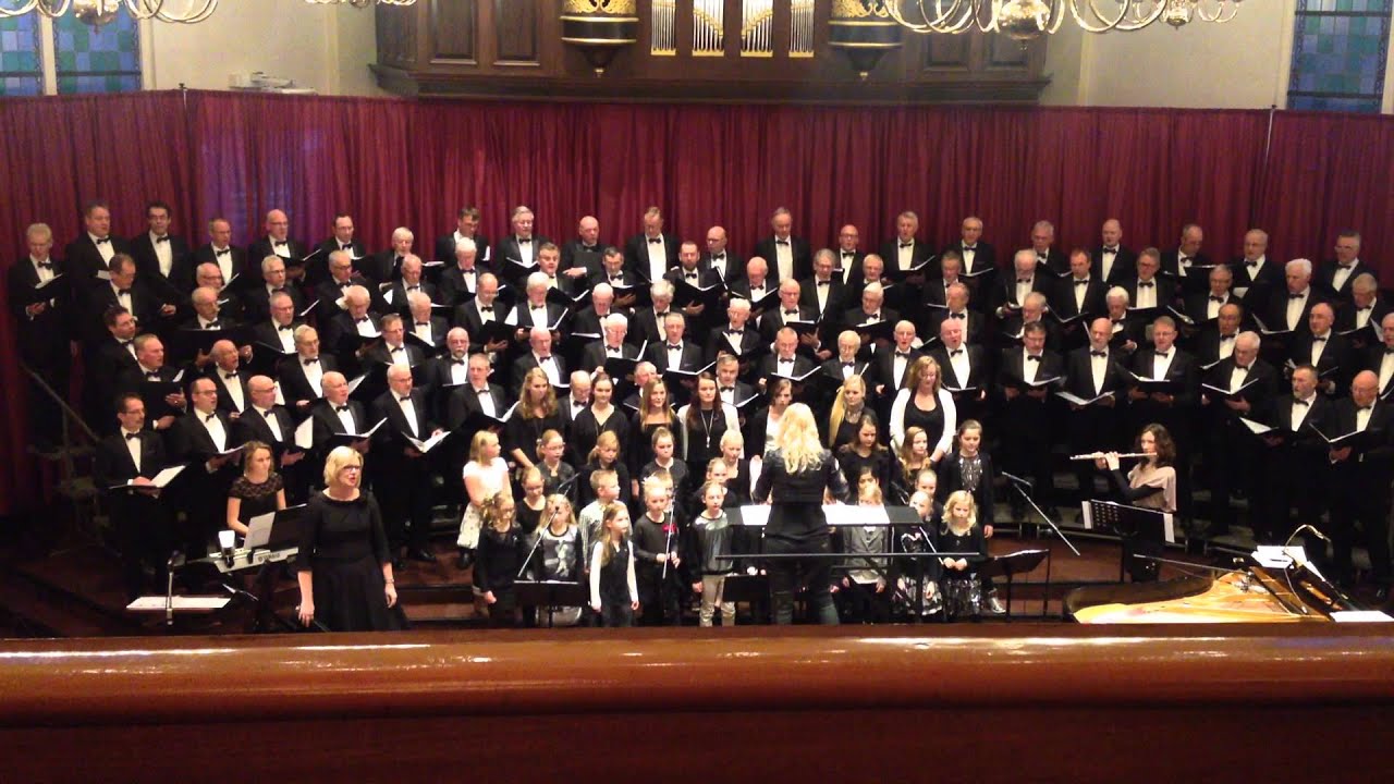 Jeugdkoor Animato met Hardenbergs Christelijk Mannenkoor kerst 2013