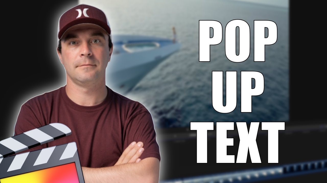 Эффект всплывающего текста в Final Cut Pro