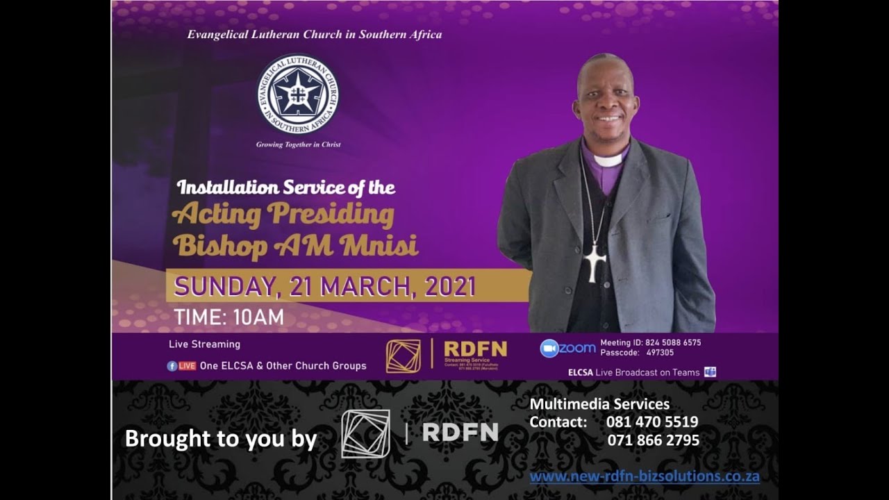 Installation Service Of The Acting Presiding Bishop AM Mnisi