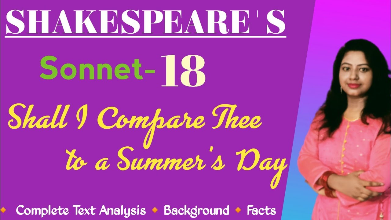 Shall I compare Thee to a Summer's Day |#Shakespeare's_Sonnet_18 | Text Analysis| #poetry
