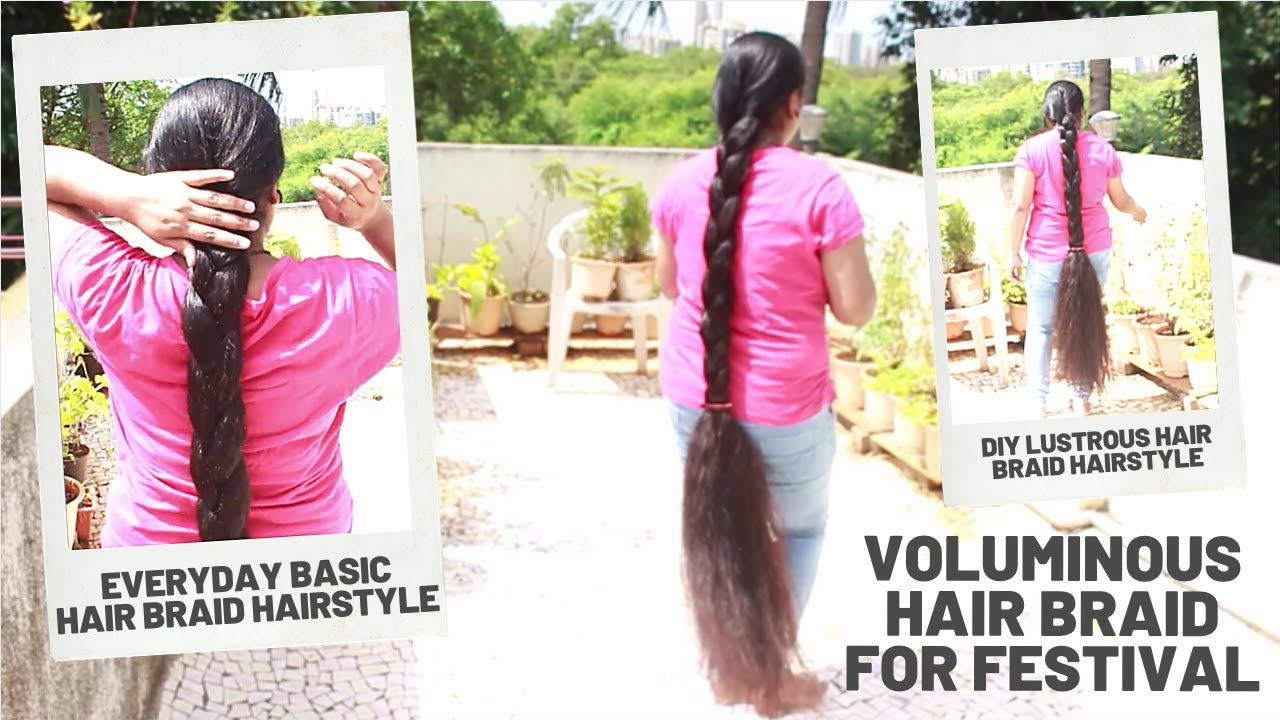 Voluminous Hair Braid for Every Occasion |Quick & Easy Hair Braid Hairstyle Tutorial |DIY Hair Braid