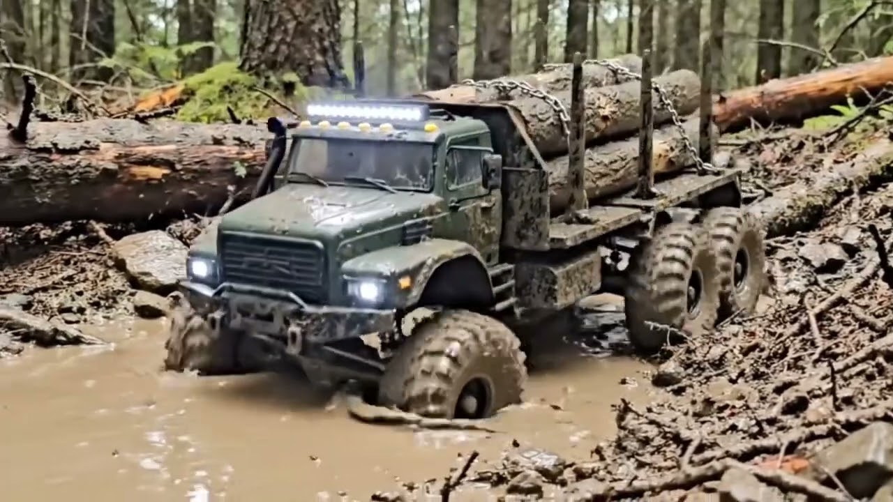 EXTREME RC Logging Truck Soil Challenge 🚛🪵 |  Ultra HD Heavy Hauling
