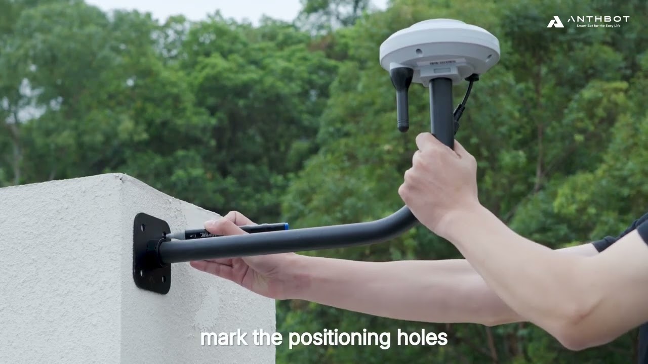 Anthbot Genie Mähroboter | Anleitung zur Montage der Wandhalterung
