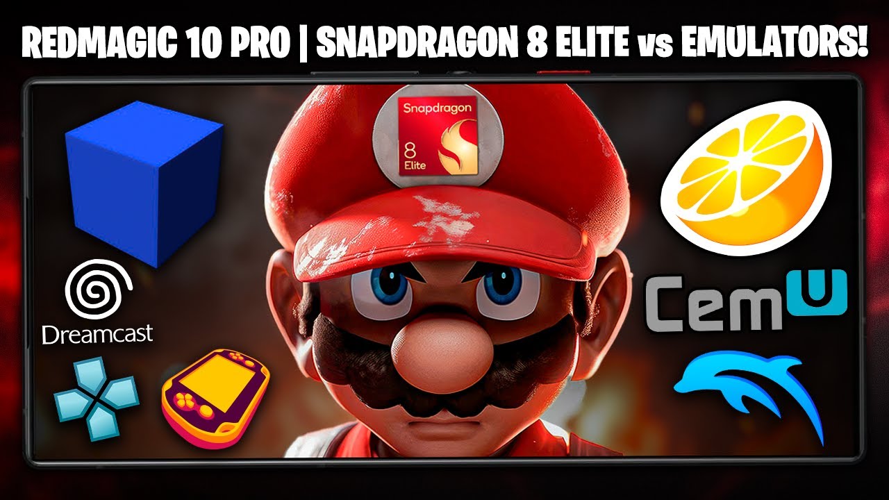 SNAPDRAGON 8 ELITE contra EMULADORES! | REDMAGIC 10 PRO Vita3K, AetherSX2, Citra, Dolphin e MAIS!