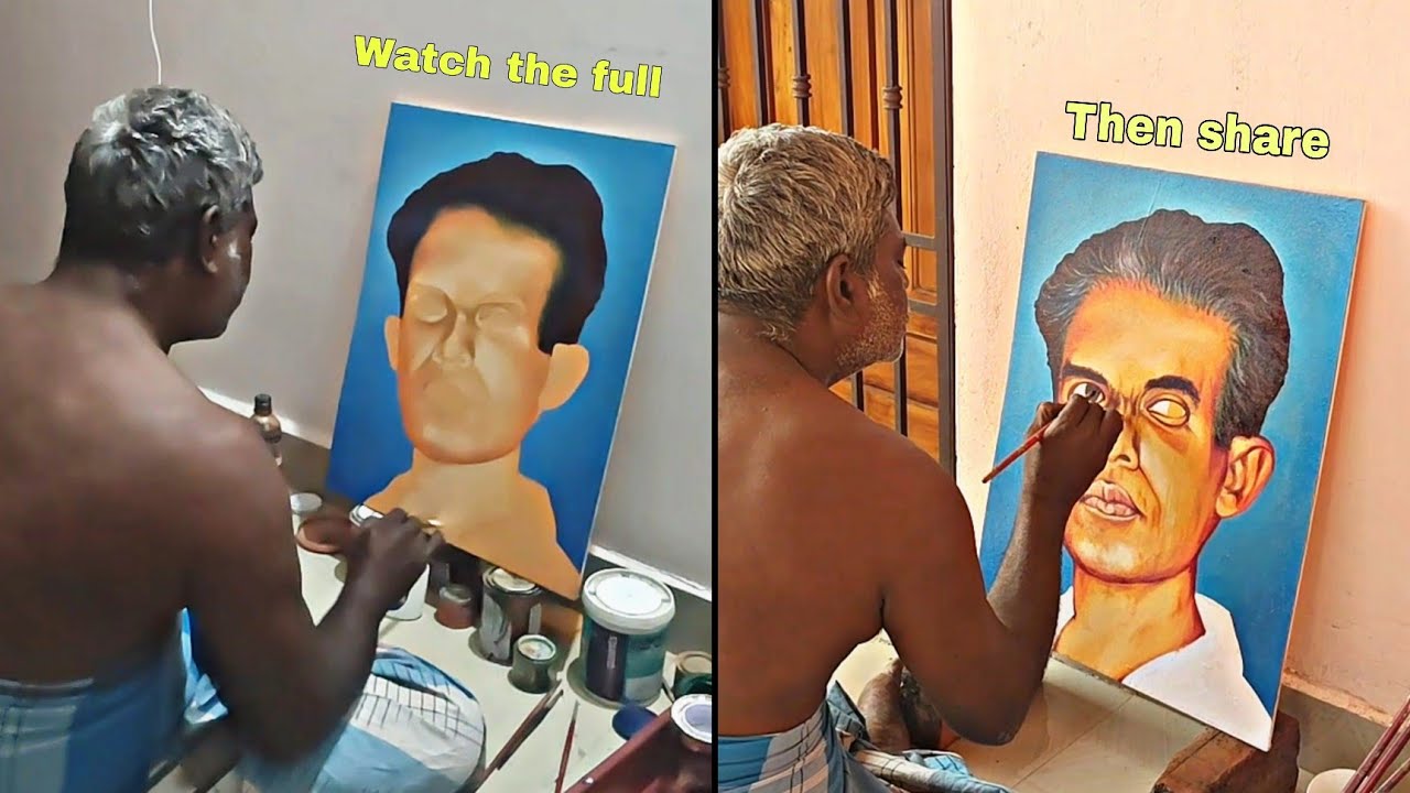 Painting by Raja Harshvardhan || Look at his ability to paint the picture he saw. Share this post..