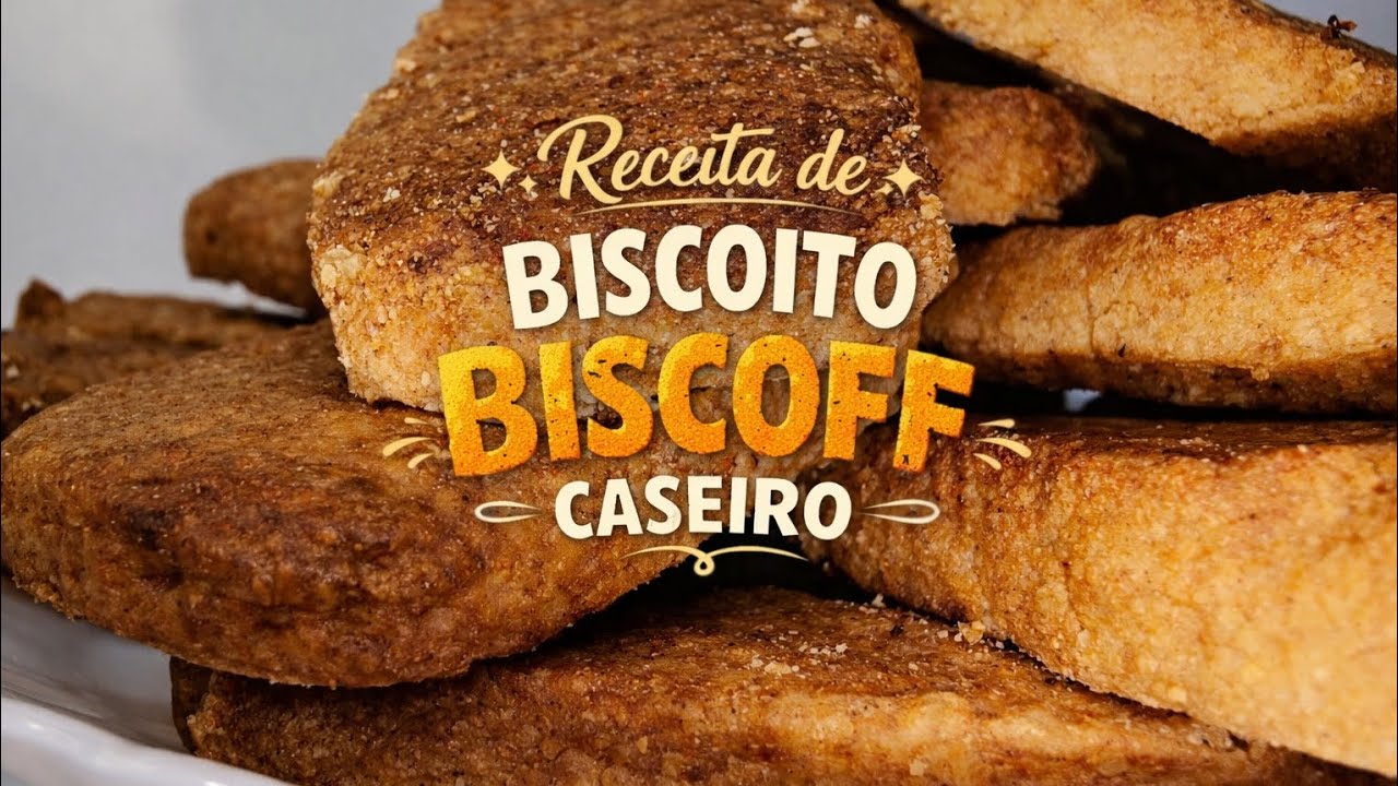 Receita de Biscoito Caseiro Sabor Biscoff