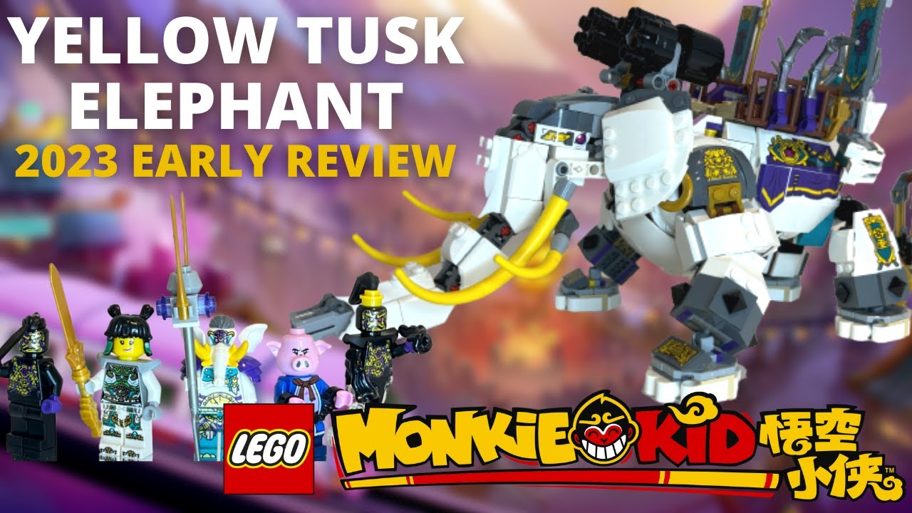 The Yellow Tusk Elephant: LEGO 80043 Monkie Kid 2023 EARLY REVIEW