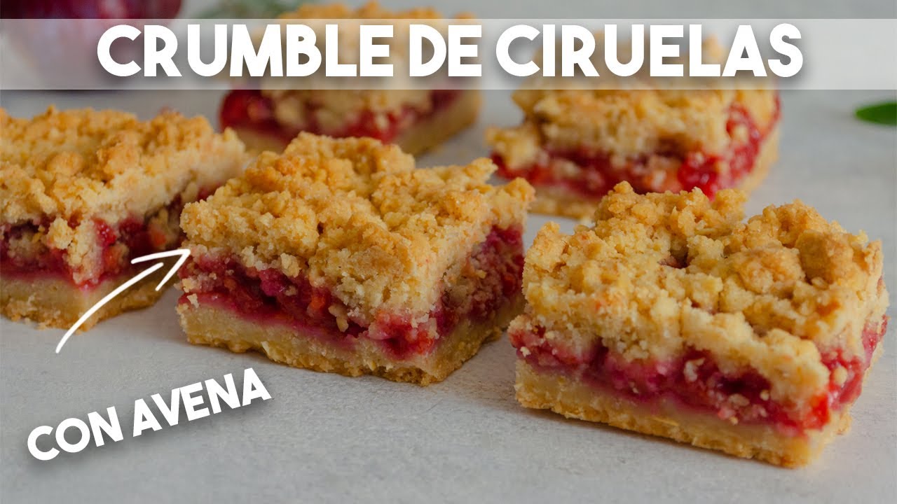Crumble de ciruelas, un postre fácil de hacer