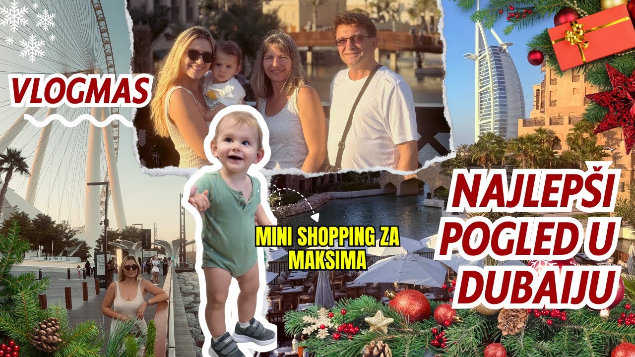 VLOGMAS 6/31 | Najlepši pogled u Dubaiju 😍 + shopping za Maksima 👟