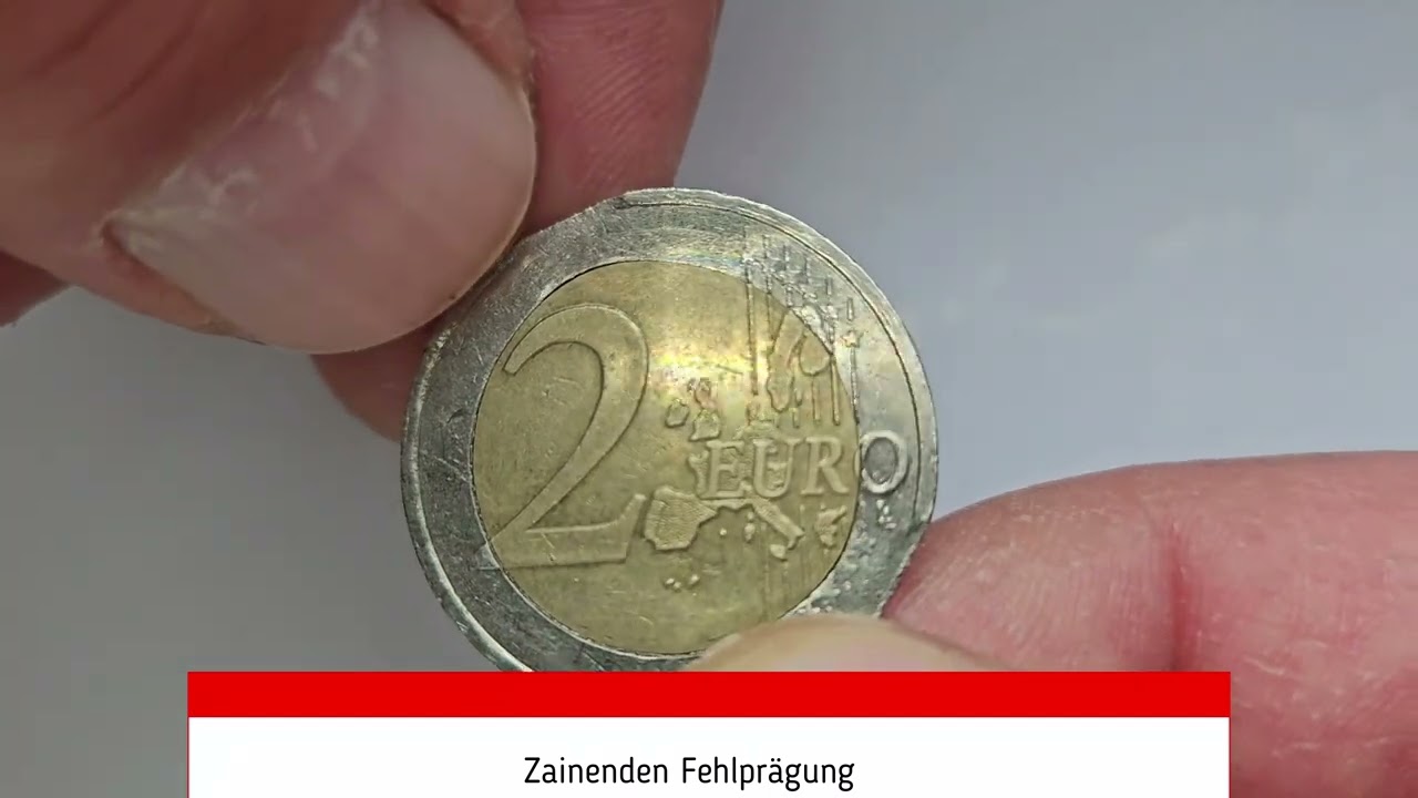 2 Euro Fehlpr&auml;gung Zainenden