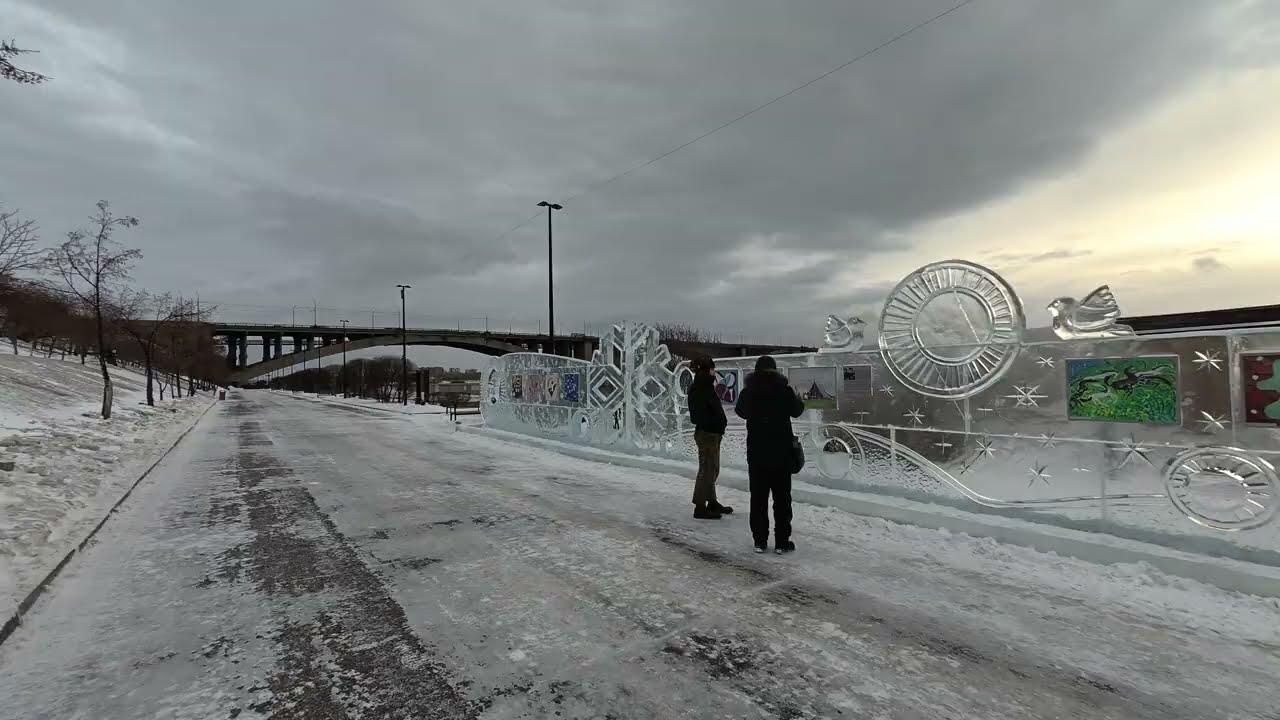 Красноярск, центральная набережная 10.01.2026г.