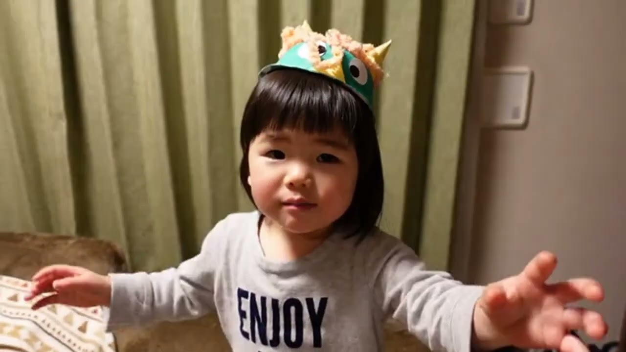せつぶん★サプライズ★　帰ってきたら目の前に鬼がいる！ドッキリをしかけました　節分2022　サプライズ・豆まき編