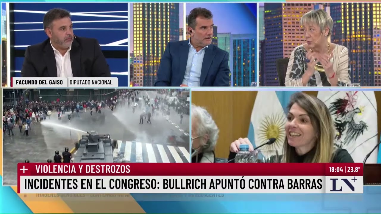 La jueza Andrade, en el centro de la polémica; incidentes en el Congreso, detenidos y liberados