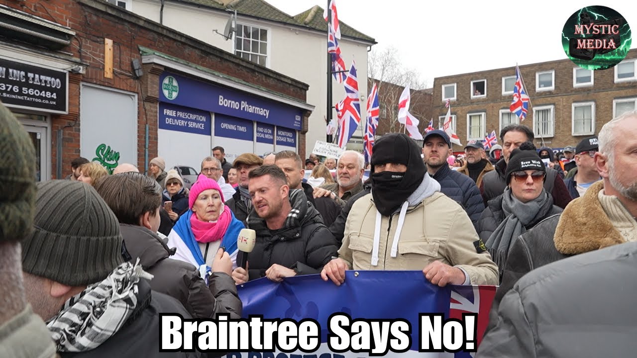 Braintree Says No! 4K Raw footage as Braintree residents descend on to the town centre!