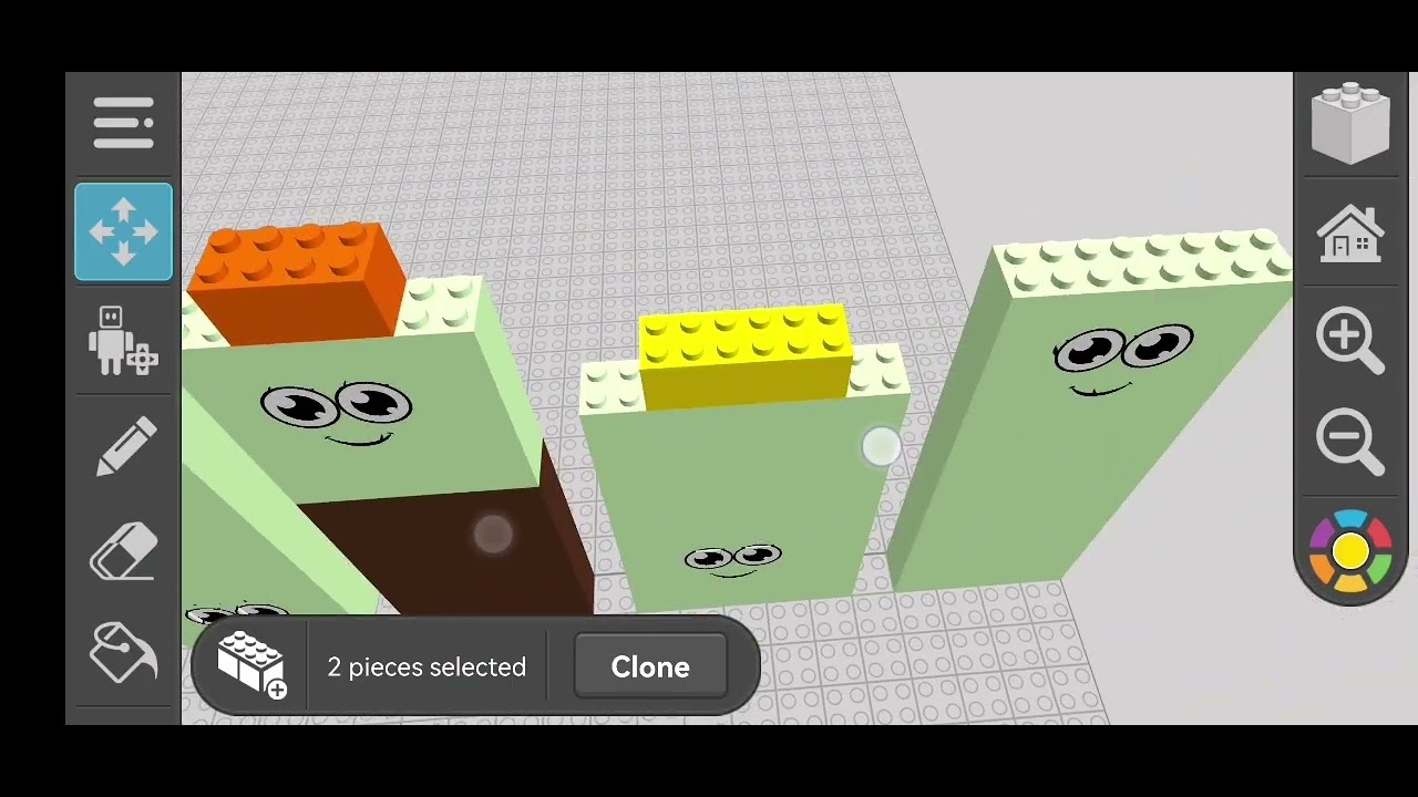 Making Numberblocks in Draw Bricks - 41 to 50