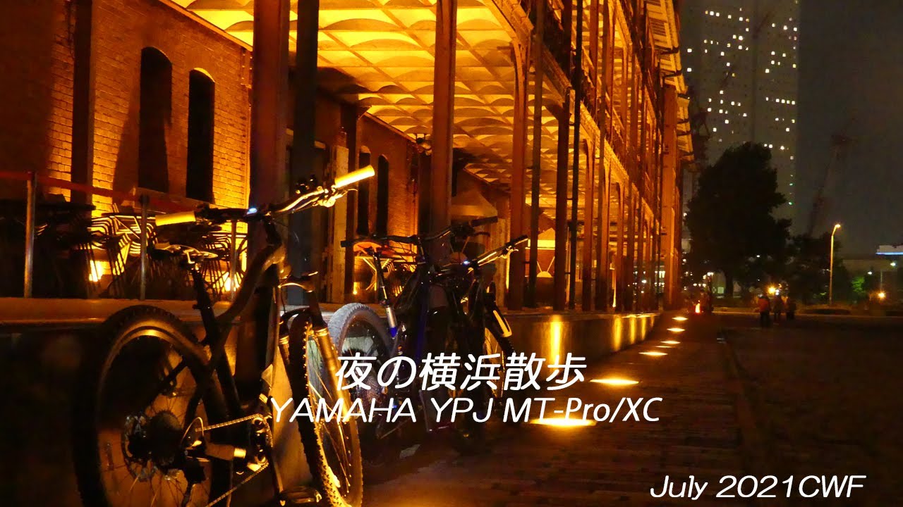 2021 E-BIKE YAMAHA YPJ MT‐Pro / XC 夜の横浜散歩