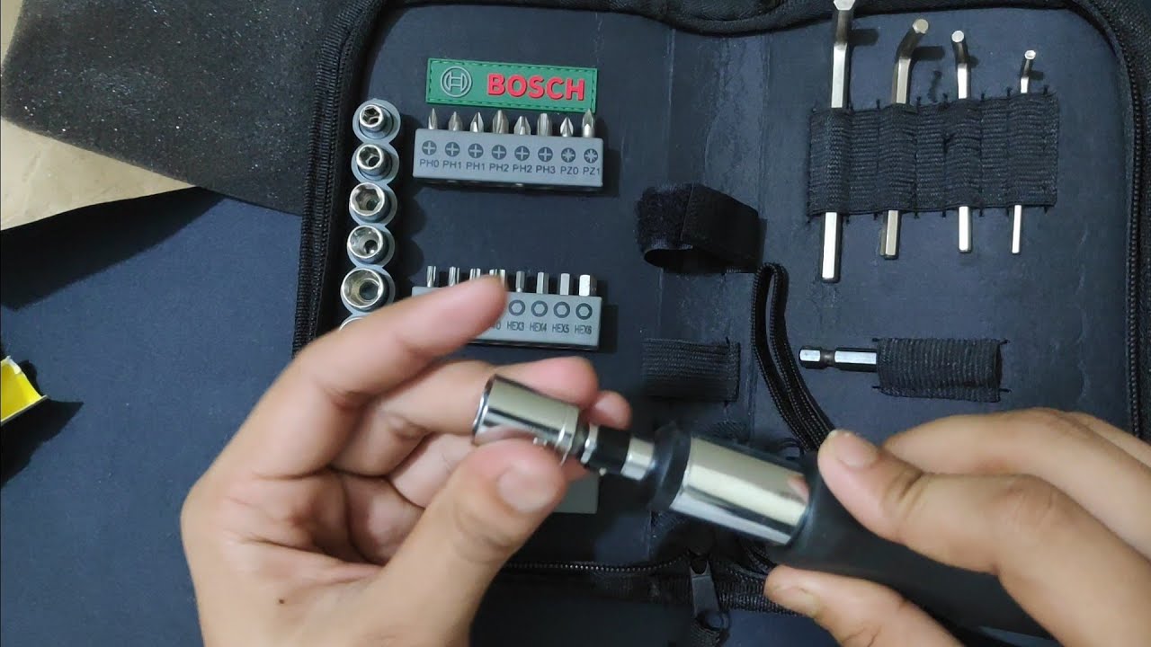BOSCH 38 Pcs Screwdriver set | Review and how to use?