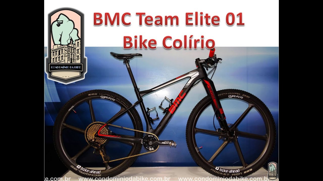 BMC Team Elite 01- Bike Colírio (Sram Eagle / Shimano XTR / Rock Shox RS1 / Rotor / MCFK / Schwalbe)