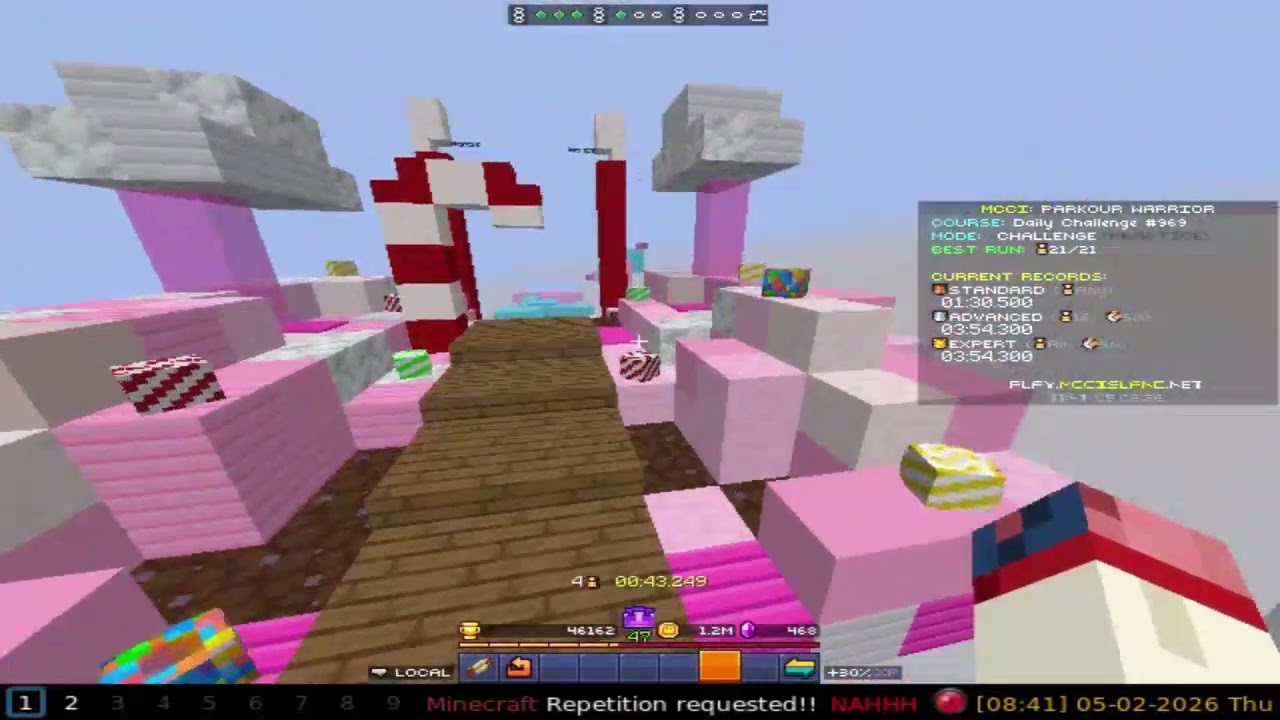 MCCI Parkour Warrior Daily 969 Standard in 01:30.100